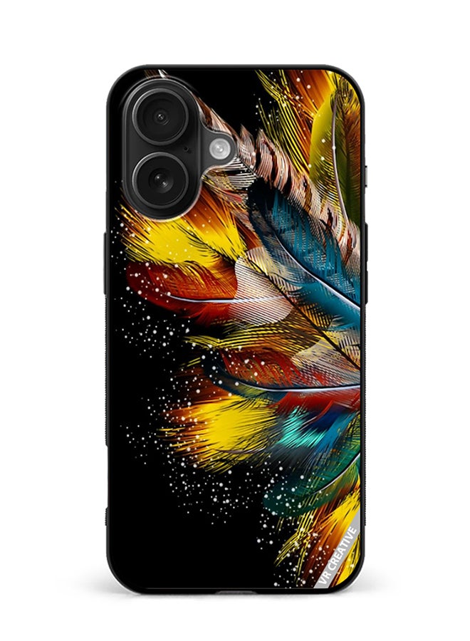 VR CREATIVE Protective Case Cover For Apple iPhone 16 Flower Design Multicolour