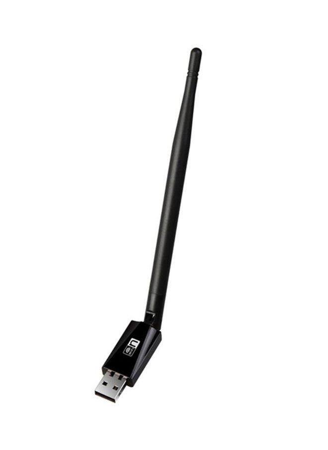 نيبمينينت - مفتاح دنغل محول بطاقة اتصال بالشبكة لاسلكي USB بخاصية واي فاي مع هوائي أسود - Image 1