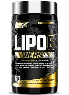 Nutrex Research Black Hers Weight Loss Support 60 Capsules 