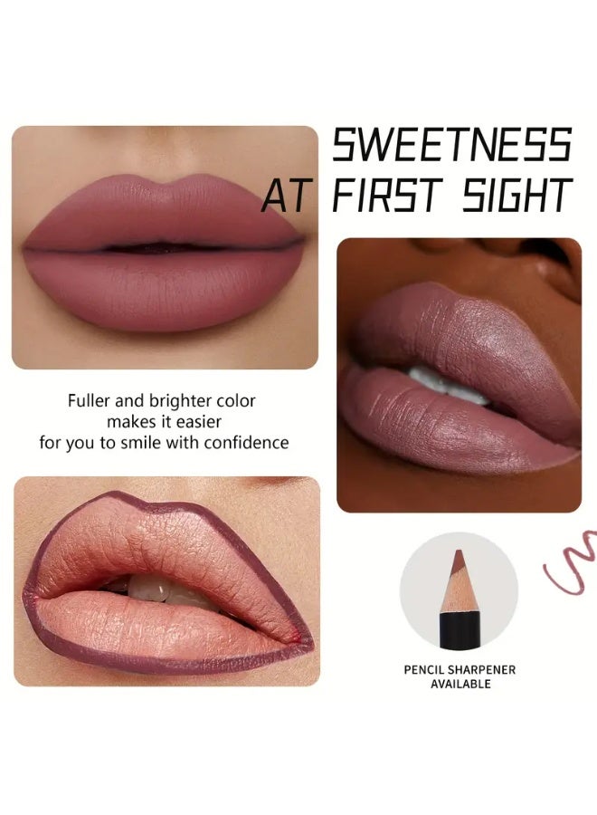 SHCOETY مجموعة أقلام شفاه مات SHCOETY من 12 قطعة - أقلام تحديد شفاه طويلة الأمد، بلمسة مخملية بألوان متنوعة تناسب جميع درجات البشرة، مثالية لمكياج يومي، أساسيات الجمال | أقلام تحديد شفاه أنيقة | أقلام بلمسة مخملية، قلم تحديد شفاه - Image 3