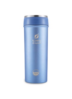 AL SANIDI Stainless steel hot and cold Liquid Bottle, Sports water Bottle, Blue, 0.41 L  - Image 1