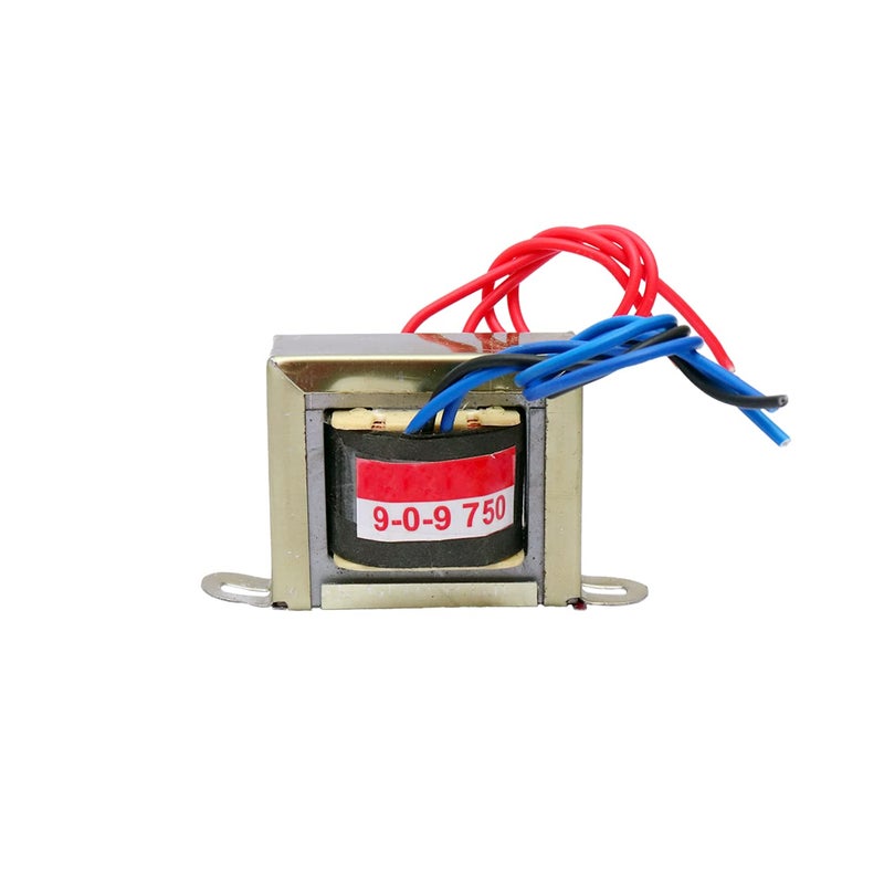 Electronicspices Electronic Spices 9-0-9V 750mA AC Step Down Transformer Vertical Mount Power Transformer for Electronics, DIY Projects, Amplifier & Power Supply Circuits - Image 5