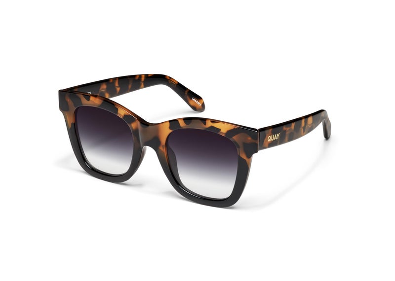 Quay - Womens Sunglasses, Square Lenses with UV Protection, Oversized Sunglasses (After Hours, Tortoise/Black) - Image 2