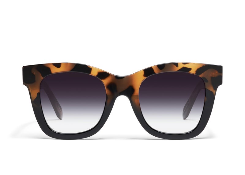 Quay - Womens Sunglasses, Square Lenses with UV Protection, Oversized Sunglasses (After Hours, Tortoise/Black) - Image 1