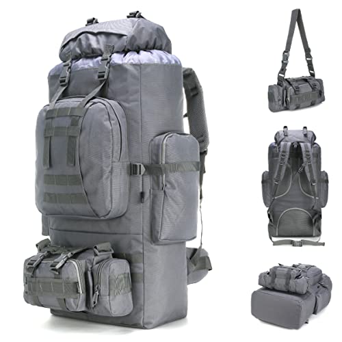 King'sGuard 100L Camping Hiking Backpack Molle Rucksack Military Camping Backpacking Daypack - Image 1