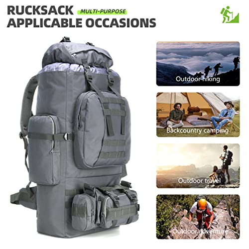 King'sGuard 100L Camping Hiking Backpack Molle Rucksack Military Camping Backpacking Daypack - Image 2