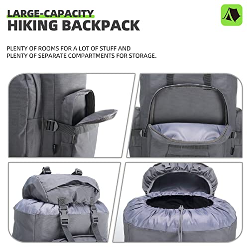 King'sGuard 100L Camping Hiking Backpack Molle Rucksack Military Camping Backpacking Daypack - Image 3