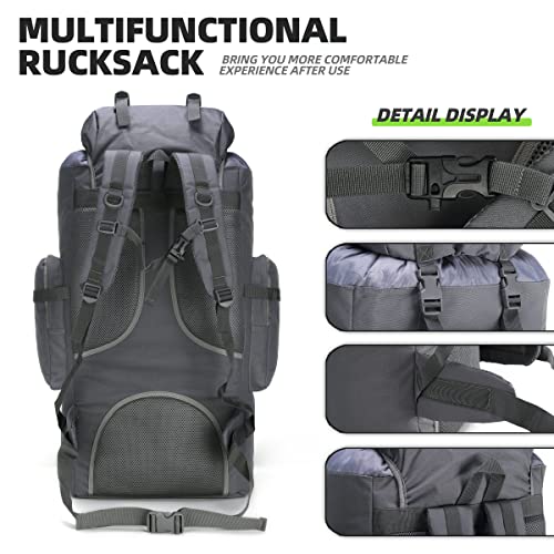 King'sGuard 100L Camping Hiking Backpack Molle Rucksack Military Camping Backpacking Daypack - Image 4