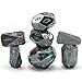 FONVGOGO Dungeons and Dragon Dice of 7 Metal Dice Set D and D Polyhedral DND Dice Set with Cardboard Box Unique Cool Stonehenge Theme RPG Dice for Role Playing Games Gifts Blue - Image 2