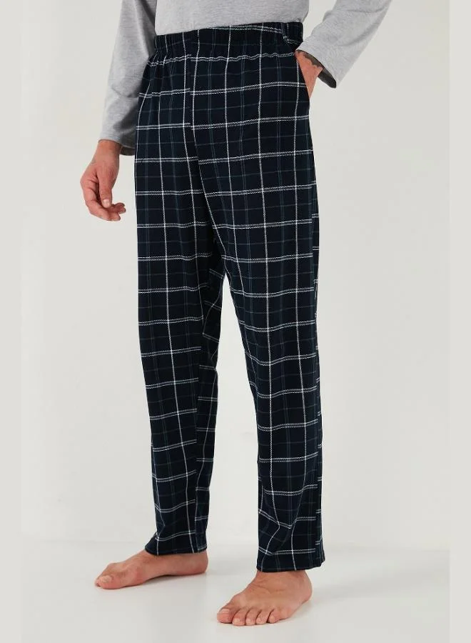 Buratti  Buratti Plaid Cotton Regular Fit High Waist Crew Neck Pajama Set Men's PAJAMAS SET 6574000 for Men | Best Price UAE
