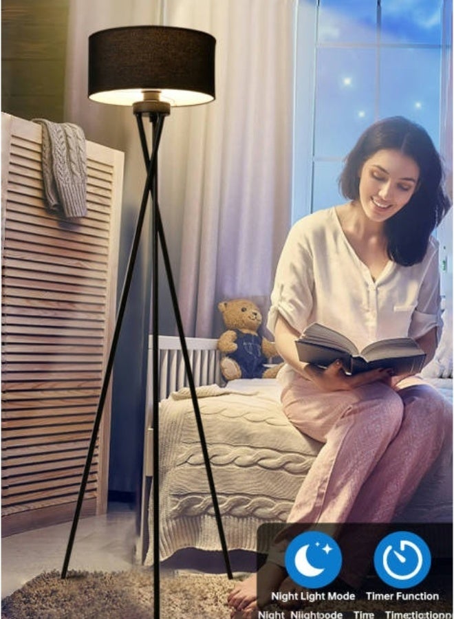Stubborn Tripod Floor Lamp, Dimmable Standing Lamp with Remote, Modern Floor Lamps for Living Room Bedroom Office - Image 1
