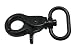 Amanaote Metal Black 0.8 Inside Diameter D-ring Lobster Clasp Claw Swivel Eye Lobster Snap Clasp Hook for Strap (Pack of 8) - Image 2