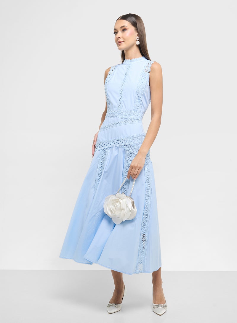 ELLA Lace Trimmed Dress - Image 4