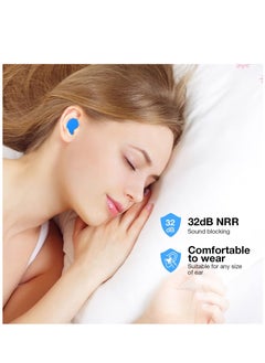 SYOSI 18 Pairs Ear Plugs for Sleeping Soft Reusable Moldable Silicone Earplugs Noise Cancelling Earplugs Sound Blocking Ear Plugs with Case for Swimming  - Image 4