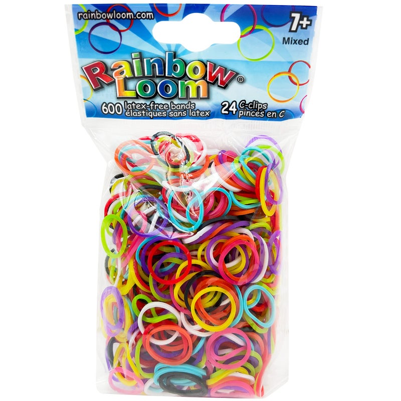 Rainbow Loom® Mix Rubber Bands with 24 C-Clips (600 Count) - Image 3