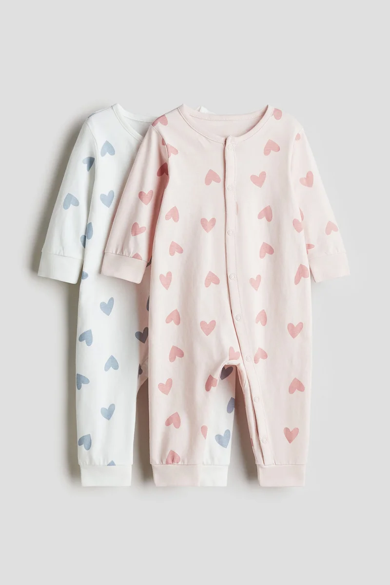 H&M 2-pack patterned cotton pyjamas