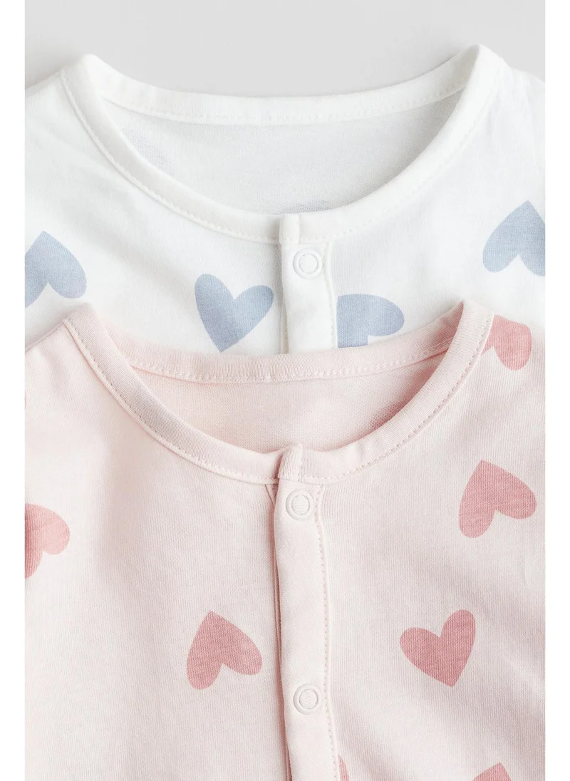 H&M 2-pack patterned cotton pyjamas