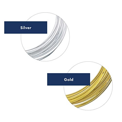 Beadalon Memory Wire, Flat, Necklace, Gold Color, Approx. 7 coils - Image 5