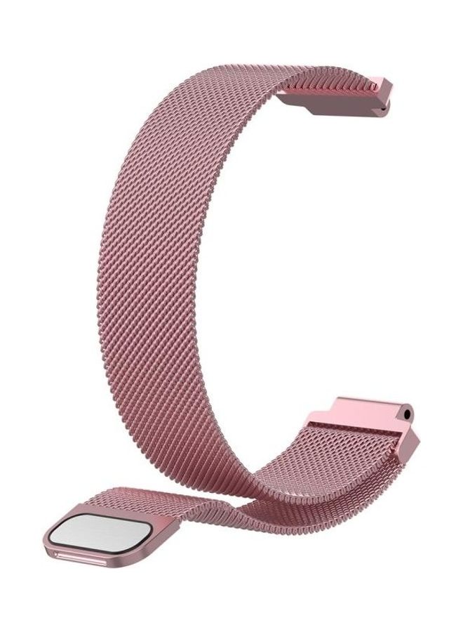 NIBEMINENT Milanese Wrist Strap Watchband For Garmin Forerunner 235 Pink - Image 3