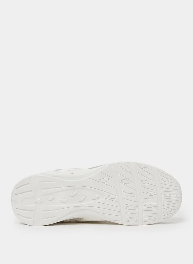 Styli Off White Color Block Lace-Up Sneakers for Women | Best Price UAE