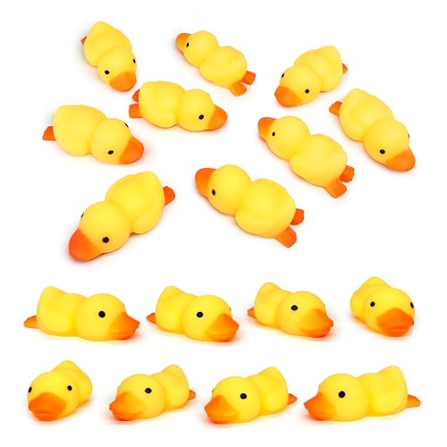 JIAHO 9 Pcs Duck Mochi Squishy Toys for Kids Party Favors Mini Kawaii Mochi Squishies Duck Squishy Stress Ball Fidget Toys Bulk for Kids Prizes Easter Basket Stuffers Small Mochis Squishy Animals Toys - Image 1