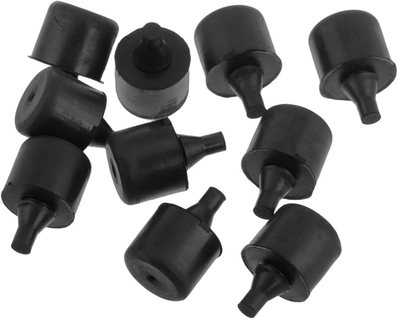 LIFKOME 10pcs Rubber Grommet Buffers Car Hood Bumper Protection Pads Engine Cover Cushion Stopper for Land Impact Protection Easy Install - Image 1