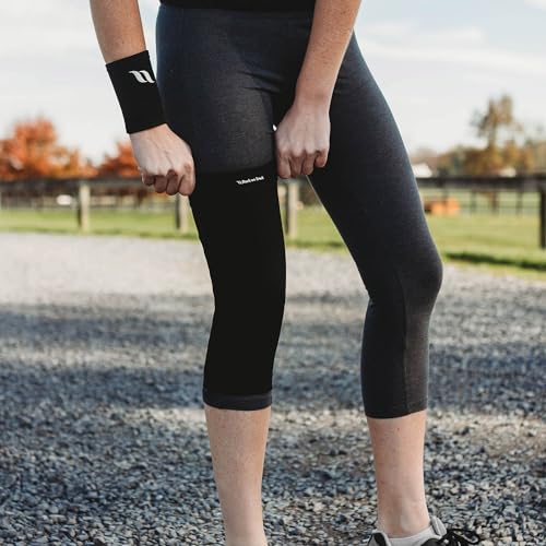Back on Track Knee Brace - Classic 2-Way Stretch Knee Compression Support Sleeve Brace for Adult Men & Women, 1 Pair, Black - S - Image 5