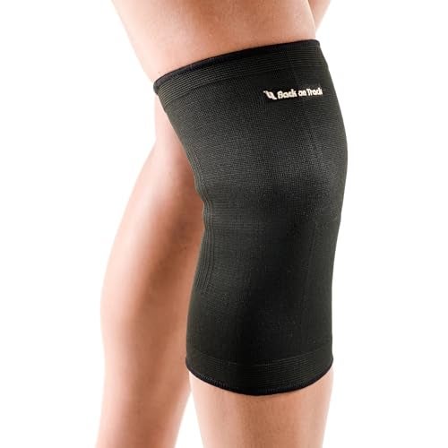 Back on Track Knee Brace - Classic 2-Way Stretch Knee Compression Support Sleeve Brace for Adult Men & Women, 1 Pair, Black - S - Image 2