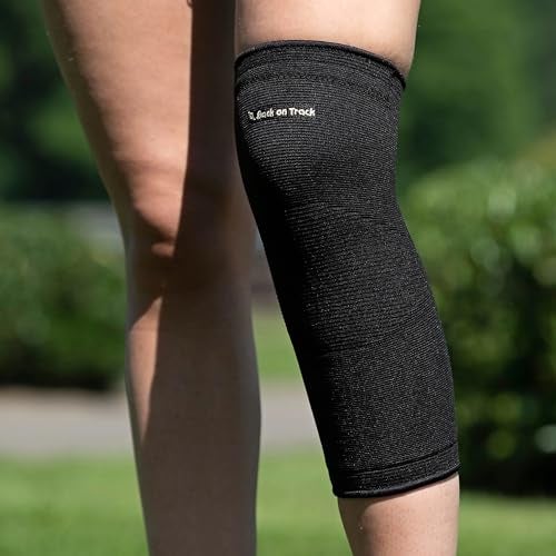 Back on Track Knee Brace - Classic 2-Way Stretch Knee Compression Support Sleeve Brace for Adult Men & Women, 1 Pair, Black - S - Image 3