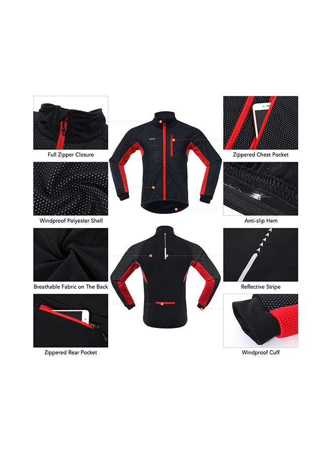 NIBEMINENT Long Sleeve Windproof Bicycle Jersey With Pants  - Image 3