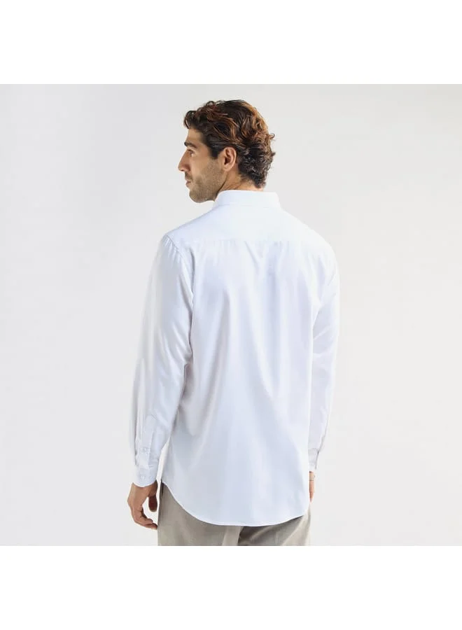 Splash FAV Regular Fit Solid Shirt with Chest Pocket and Long Sleeves