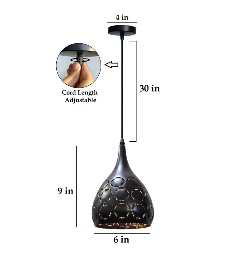Lyse Decor Hanging Lights for Living Room, Hanging Pendant Lights for Ceiling, Pendant Lights for Balcony and Kitchen Counter and Home Decoration (Pack of 1) - Image 5