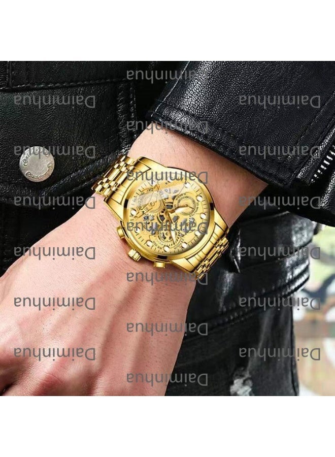 SENO Fully automatic waterproof luminous stainless steel watch - Image 3