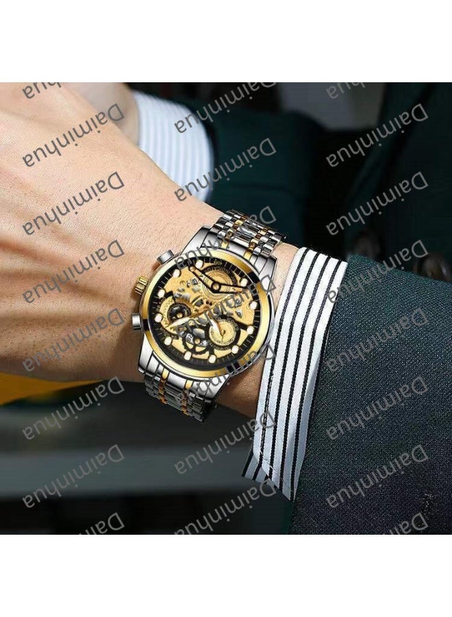 SENO Fully automatic waterproof luminous stainless steel watch - Image 2