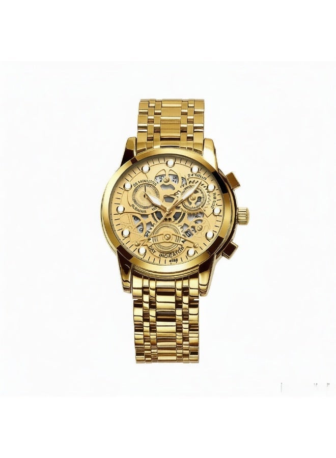 SENO Fully automatic waterproof luminous stainless steel watch - Image 1