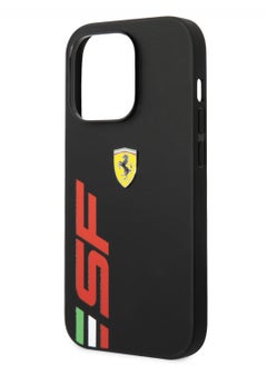 Ferrari Ferrari PU Leather Case With Printed Big SF Logo For iPhone 14 Pro Max- Black [ FESPSFKHCP14LBK ]  - Image 2