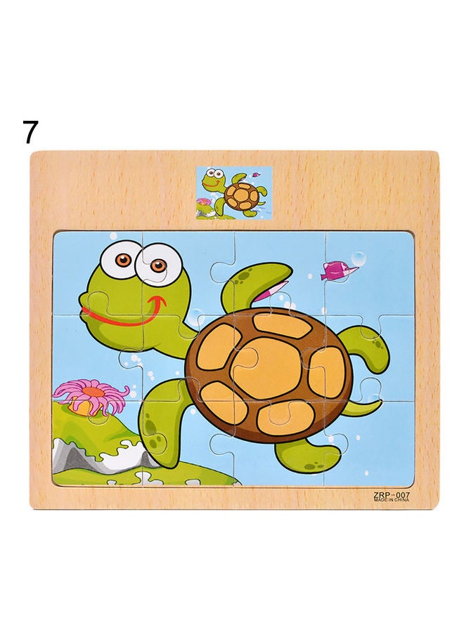 Wooden Animal Themed Jigsaw Puzzles Set - Image 1