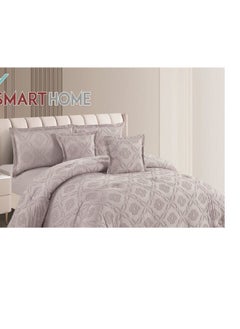 SMART HOME Comforter set for one person, two-sided mattress consisting of 4 pieces, comforter 4 pieces, 100% microfiber, comforter size 170 X230 cm  - Image 3