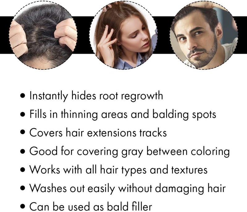 Jerome Russell Odysseus Spray-On Hair Color Thickener 3.5 Oz - Medium Brown - Image 4