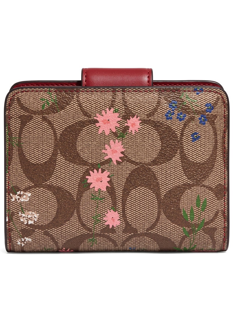 كوتش اوت ليت محفظة كوتش Coach حريمي بنقشة سيجنتشر والورود - Image 4