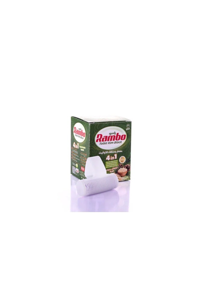 El Helal & Silver Star Rambo Toilet Cleaner 3 Pieces Pine Scented Colorless 6221999109374 