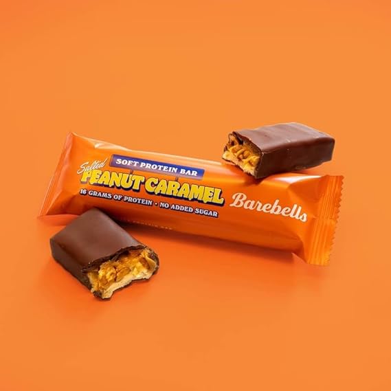 Barebells Soft Protein Bar - Salted Peanut Caramel Flavor - for High Protein Snack ( 55g x 12 ) - Image 3