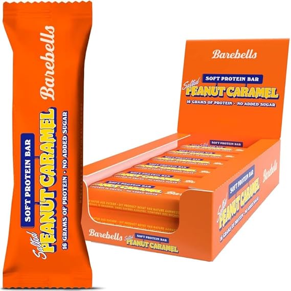 Barebells Soft Protein Bar - Salted Peanut Caramel Flavor - for High Protein Snack ( 55g x 12 ) - Image 2