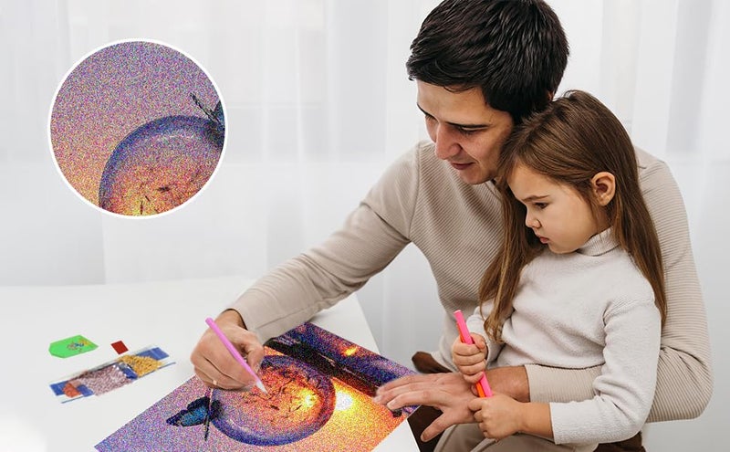 RANUR 5D Butterfly Diamond Painting Kit, Home Wall Decor, Diamond Art Kit for Kids and Adults, Stunning DIY Decor with Rhinestone, Artistic Masterpieces - Image 4