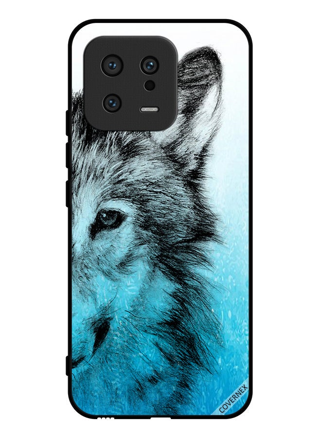 Covernex Protective Case Cover For Xiaomi 13 Half Wolf Face - Image 1