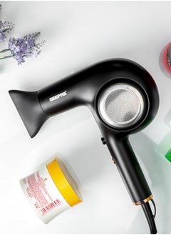 GEEPAS Professional Hair Dryer with 3 Speed Control, Streamline Modern Design, Cool Shot Function, Hang-up Hook, Detachable Cap, Removable Back Cover  - Image 1