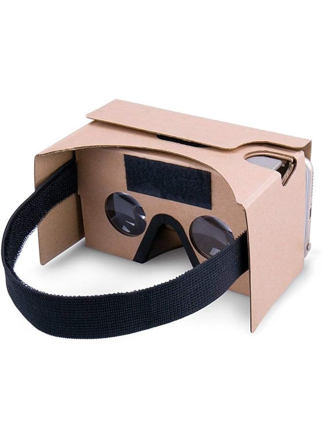 erorex Store Google Cardboard 3D Vr Headsets Diy Reality Box Glasses With Clear Optical Lens And Comfortable Head Strap For All 4 6 Inch Smartphones Vr2.0 Yellow 1Pack  - Image 1