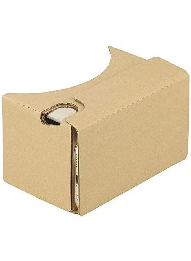 erorex Store Google Cardboard 3D Vr Headsets Diy Reality Box Glasses With Clear Optical Lens And Comfortable Head Strap For All 4 6 Inch Smartphones Vr2.0 Yellow 1Pack  - Image 2