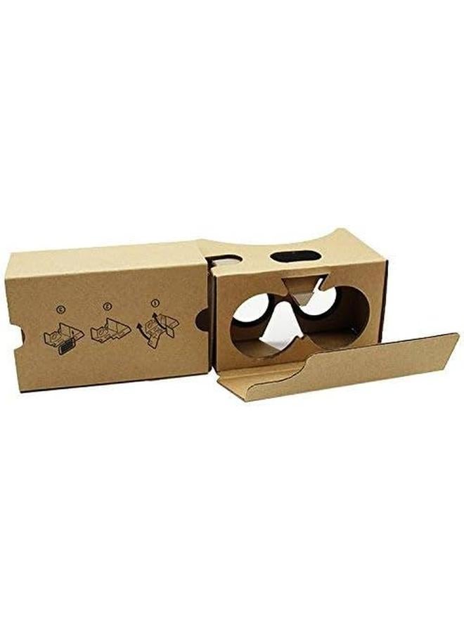 erorex Store Google Cardboard 3D Vr Headsets Diy Reality Box Glasses With Clear Optical Lens And Comfortable Head Strap For All 4 6 Inch Smartphones Vr2.0 Yellow 1Pack  - Image 3