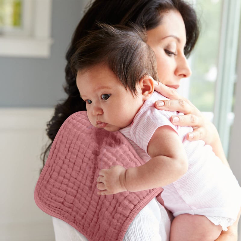 Looxii Muslin Burp Cloths 100% Cotton Muslin Cloths Large 20''x10'' Extra Soft and Absorbent 6 Pack Baby Burping Cloth for Boys and Girls(Multicolor) - Image 3